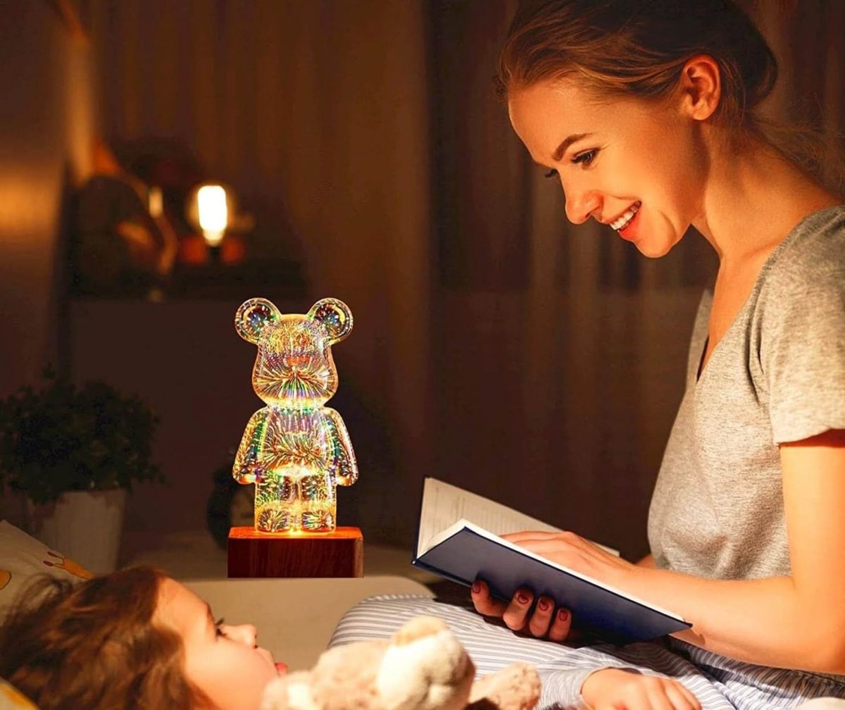 3D Vuurwerkbeer Lamp - Afbeelding 5